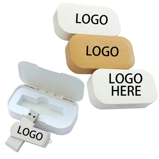 Wheat Straw Material USB Flash Drive Set