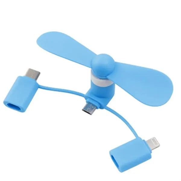3 in 1 Portable Mobile Phone Fan