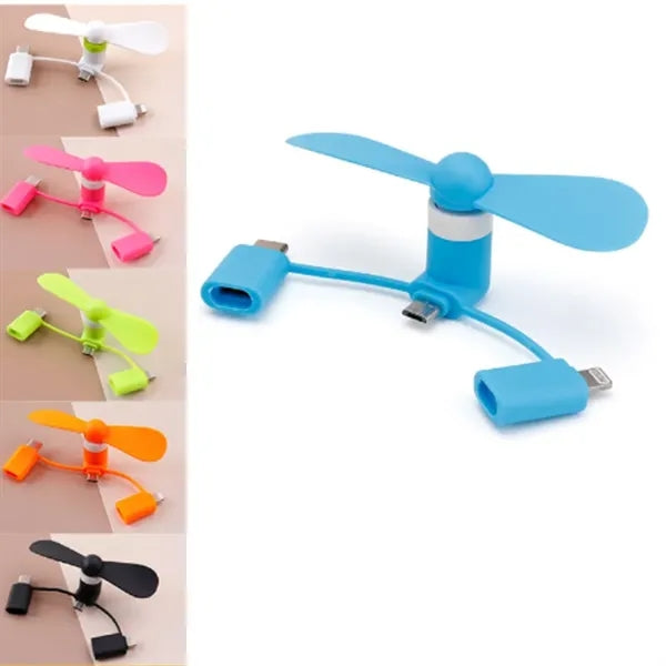 3 in 1 Portable Mobile Phone Fan