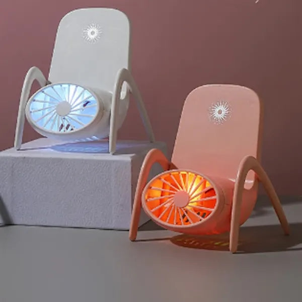 Chair Shape Phone Stand Fan