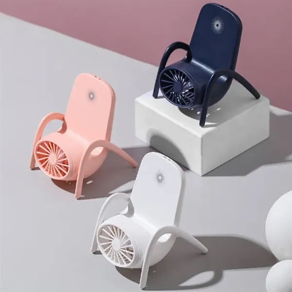 Chair Shape Phone Stand Fan