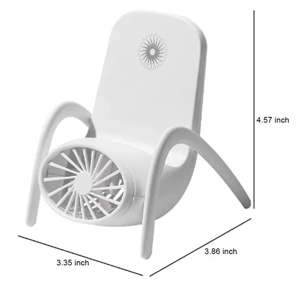 Chair Shape Phone Stand Fan