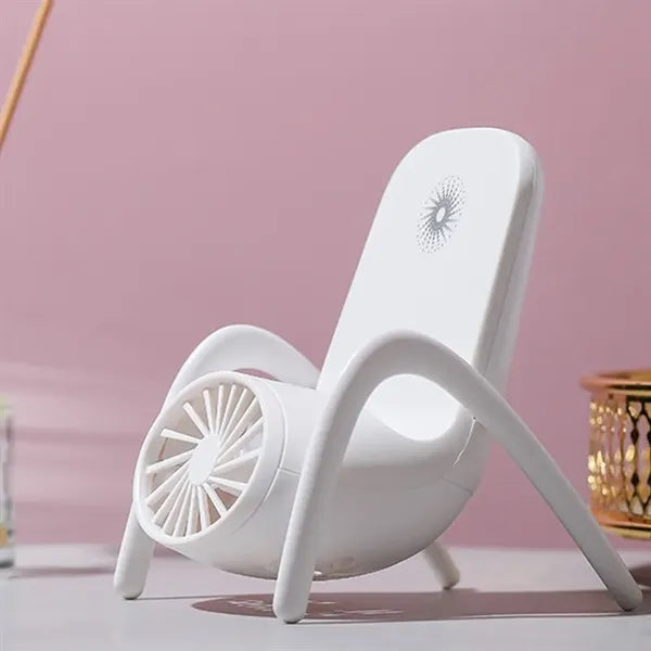 Chair Shape Phone Stand Fan
