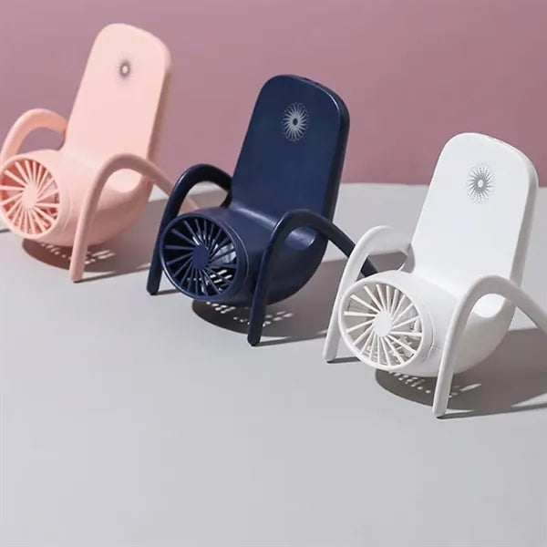 Chair Shape Phone Stand Fan