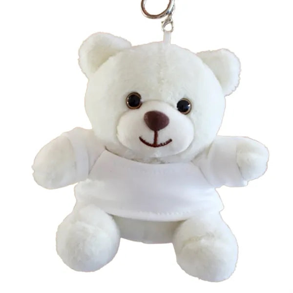Cute Plush Teddy Bear Keychain with Custom Logo