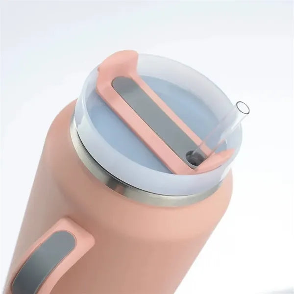 64 oz Large Capacity Tumbler with Handle and Straw Lid