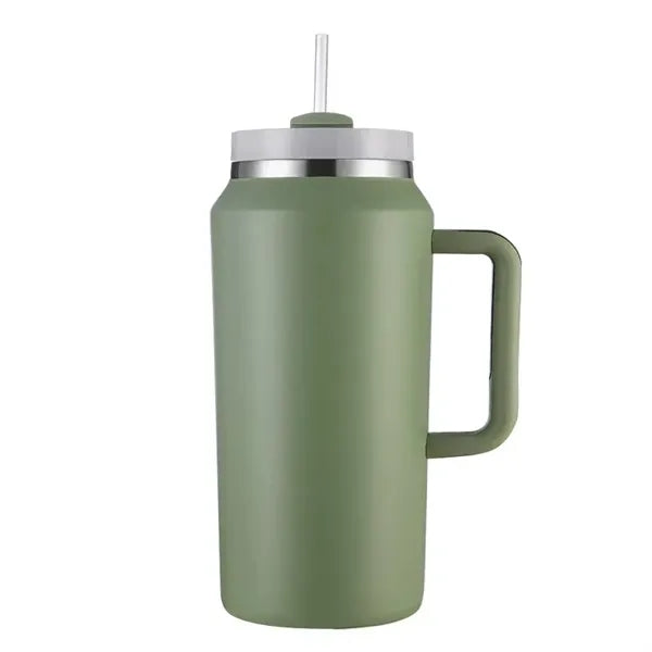 64 oz Large Capacity Tumbler with Handle and Straw Lid