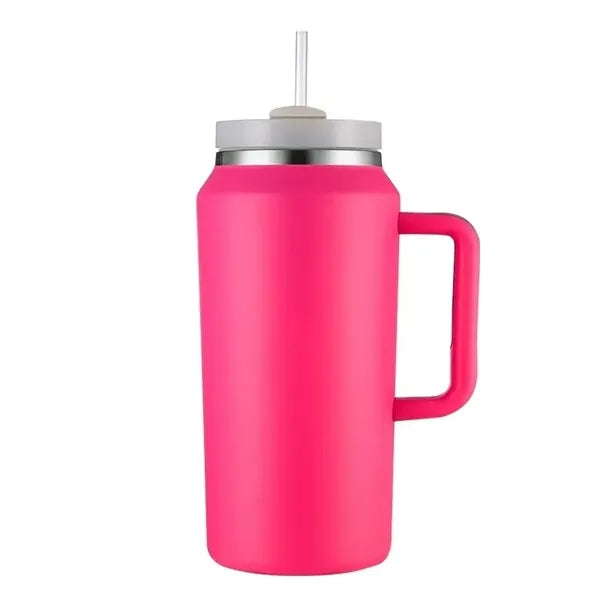 64 oz Large Capacity Tumbler with Handle and Straw Lid