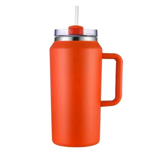 64 oz Large Capacity Tumbler with Handle and Straw Lid