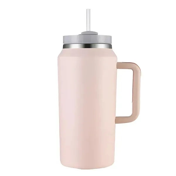 64 oz Large Capacity Tumbler with Handle and Straw Lid