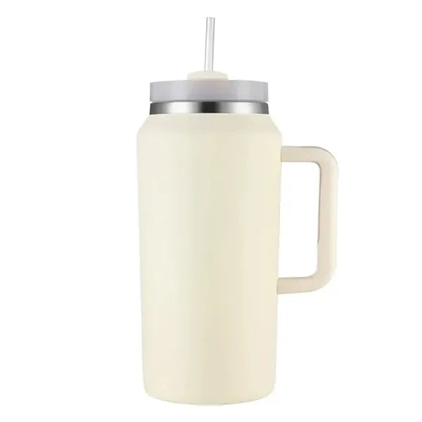 64 oz Large Capacity Tumbler with Handle and Straw Lid