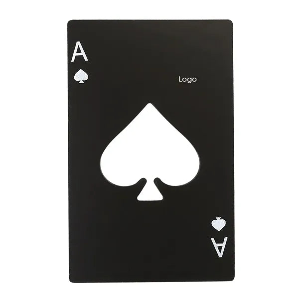Poker Shaped Credit Card Size Stainless Steel Bottle Opener