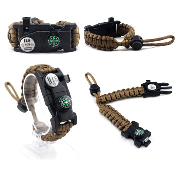 20 in 1 Outdoor Survival Paracord Bracelet