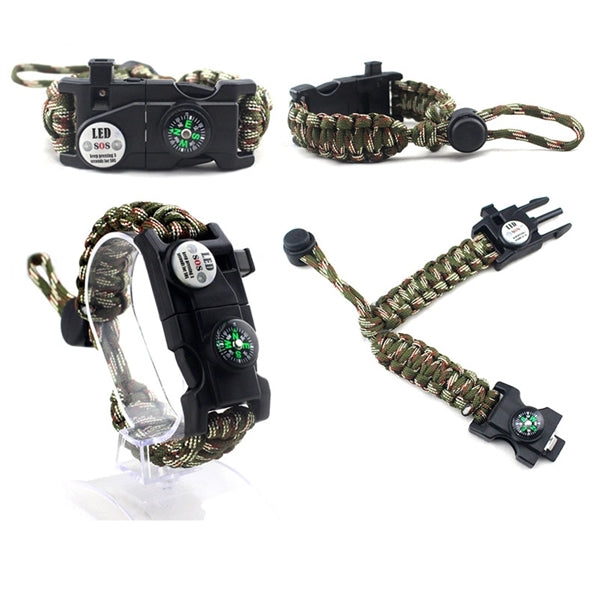 20 in 1 Outdoor Survival Paracord Bracelet