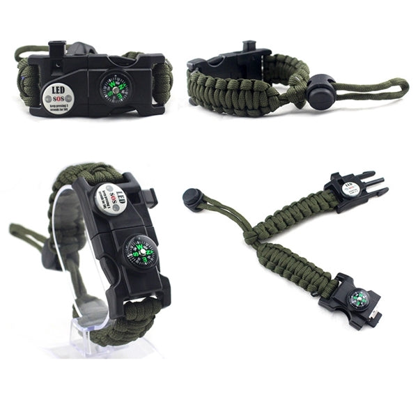 20 in 1 Outdoor Survival Paracord Bracelet