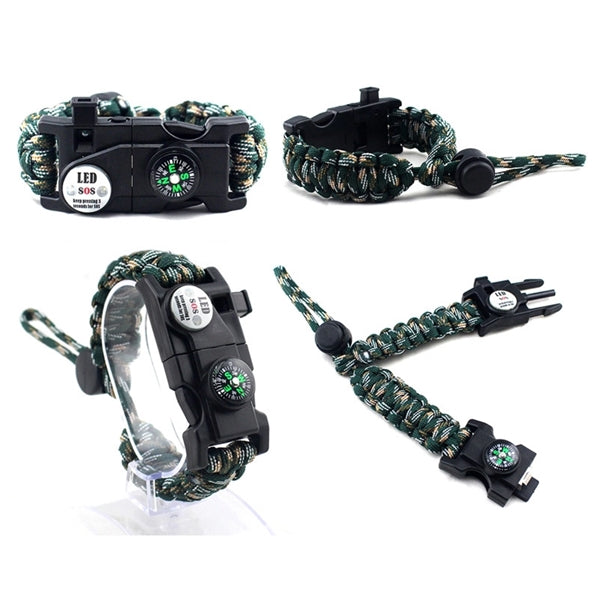 20 in 1 Outdoor Survival Paracord Bracelet