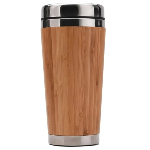 16 oz Double Wall Bamboo Tumbler