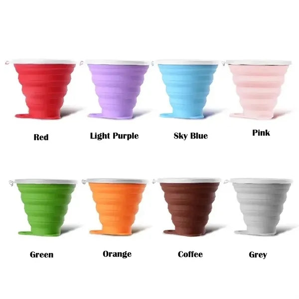 9OZ Silicone Collapsible Cups