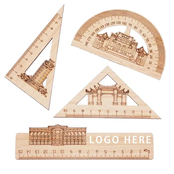 Bamboo Ruler Set