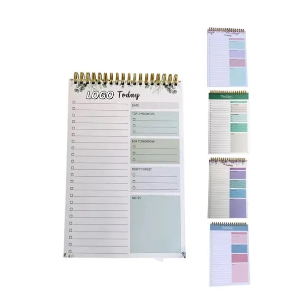 52 Sheets B5 Spiral Weekly Planner Notebook