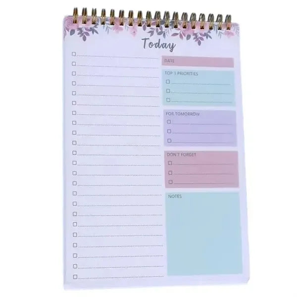 52 Sheets B5 Spiral Weekly Planner Notebook