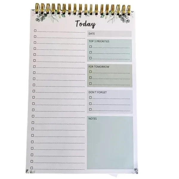 52 Sheets B5 Spiral Weekly Planner Notebook