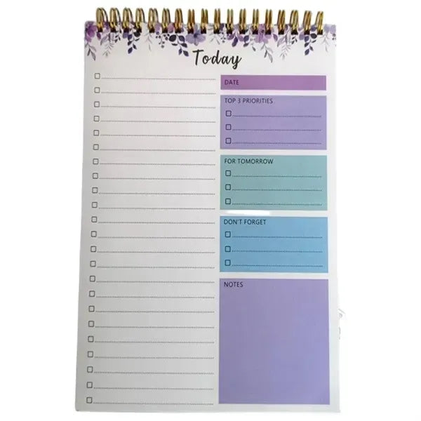 52 Sheets B5 Spiral Weekly Planner Notebook