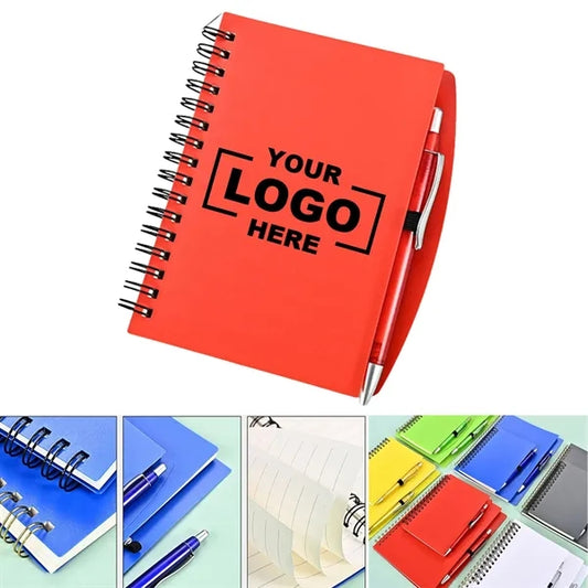A5 Spiral Notebook with Pen and Polypropylene Covers