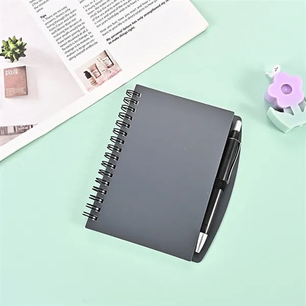 A5 Spiral Notebook with Pen and Polypropylene Covers