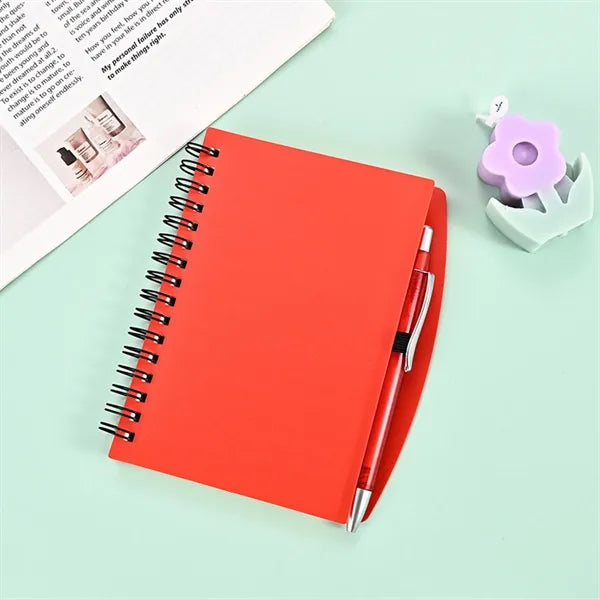 A5 Spiral Notebook with Pen and Polypropylene Covers
