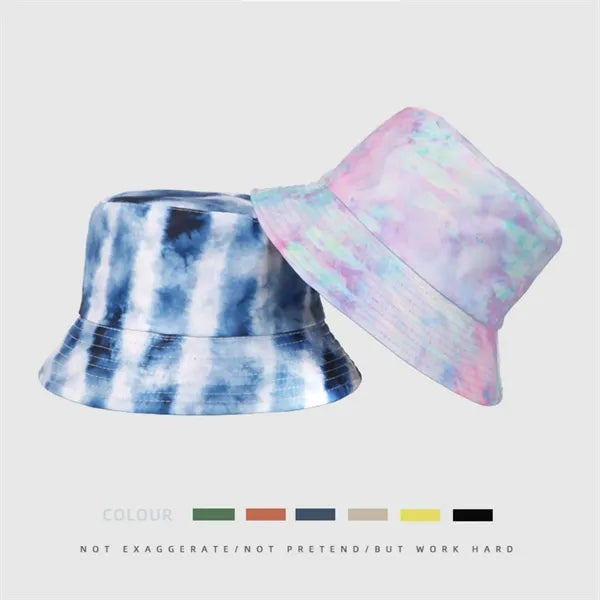 Sublimation Tie Dye Reversible Polyester Bucket Hat