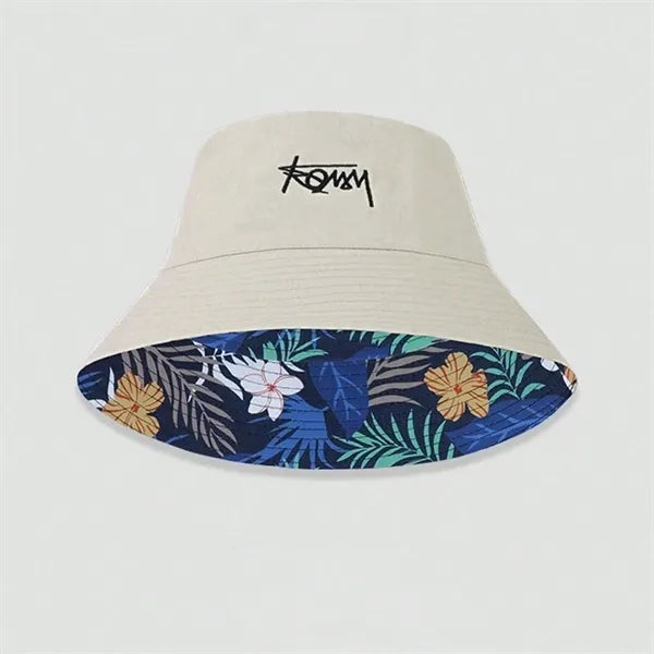 Reversible Full Color Embroidered Bucket Hat