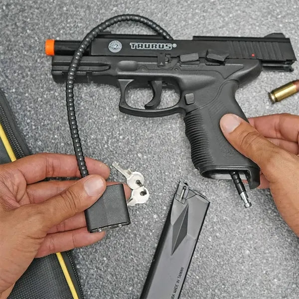 Cable Gun Lock with Keys for Secure Firearm Protection.