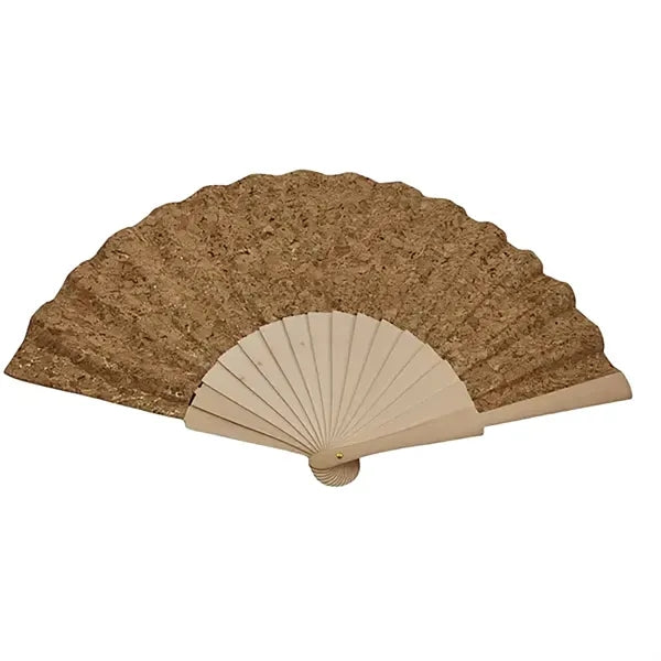Bohemian Cork Folding Fan