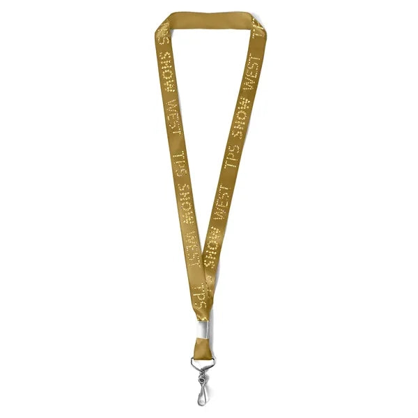 7/8" Bridal Satin Lanyard - Sparkle