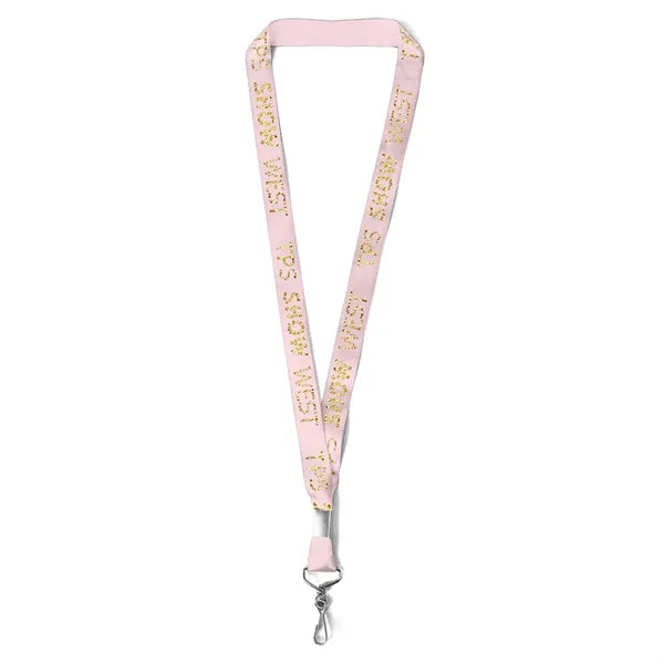 7/8" Bridal Satin Lanyard - Sparkle