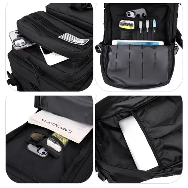 Tactical Military Backpack with Multiple Compartments