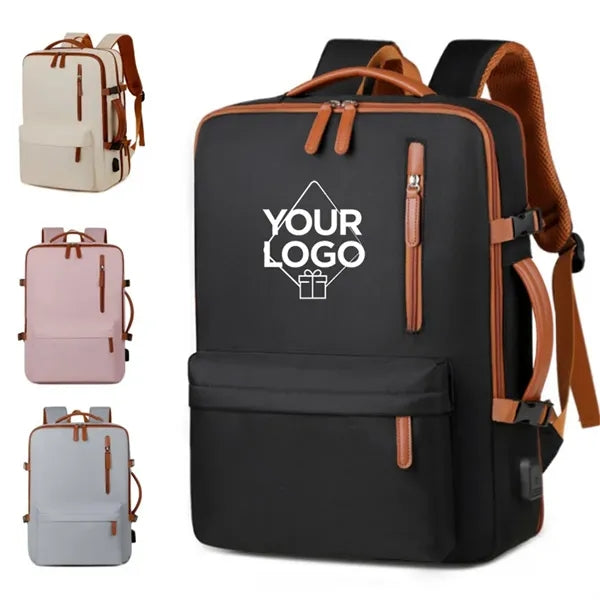 Expandable Laptop Backpack with Multiple Pockets