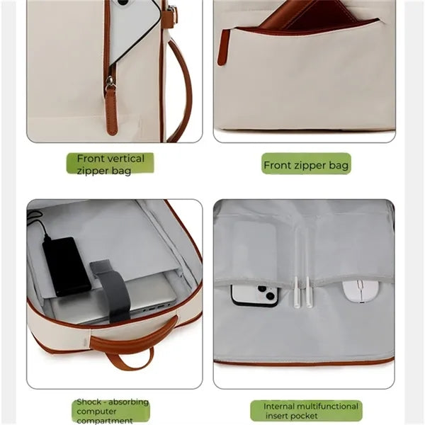 Expandable Laptop Backpack with Multiple Pockets
