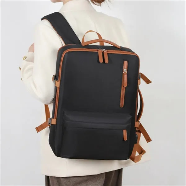 Expandable Laptop Backpack with Multiple Pockets