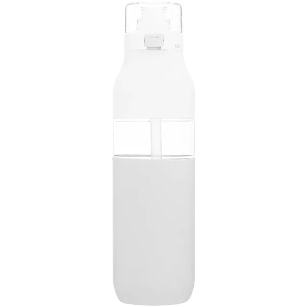 25 oz h2go Void Single Wall Plastic Bottle w/Straw/Sleeve