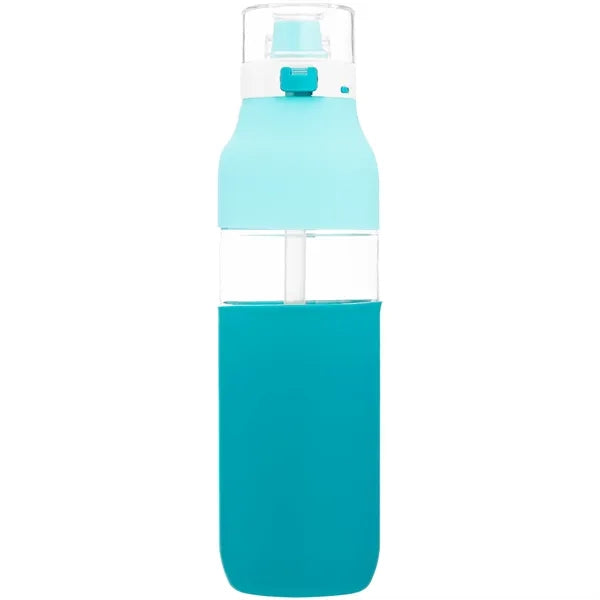 25 oz h2go Void Single Wall Plastic Bottle w/Straw/Sleeve