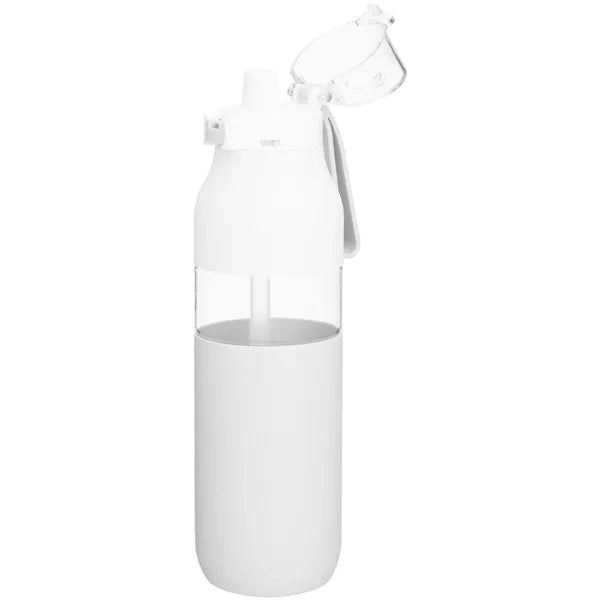 25 oz h2go Void Single Wall Plastic Bottle w/Straw/Sleeve