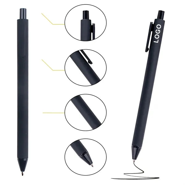 1.0mm Black Ink Retractable Ballpoint Pen