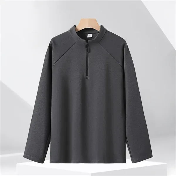 Men's quarter-zip Sweatshirt, quick dry and breathable.