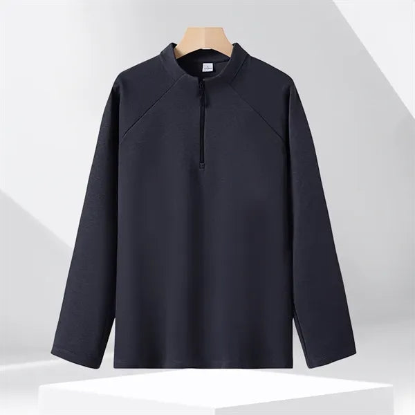 Men's quarter-zip Sweatshirt, quick dry and breathable.