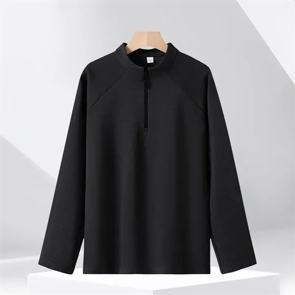 Men's quarter-zip Sweatshirt, quick dry and breathable.