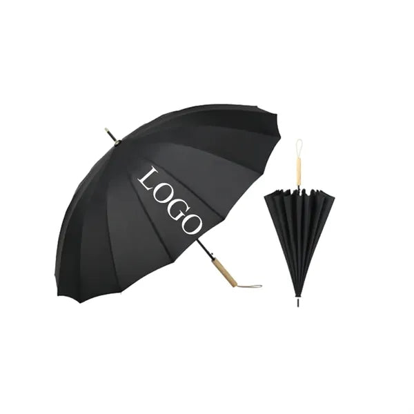 Auto Open Pongee 16 Ribs Oversized Dual Purpose Umbrella