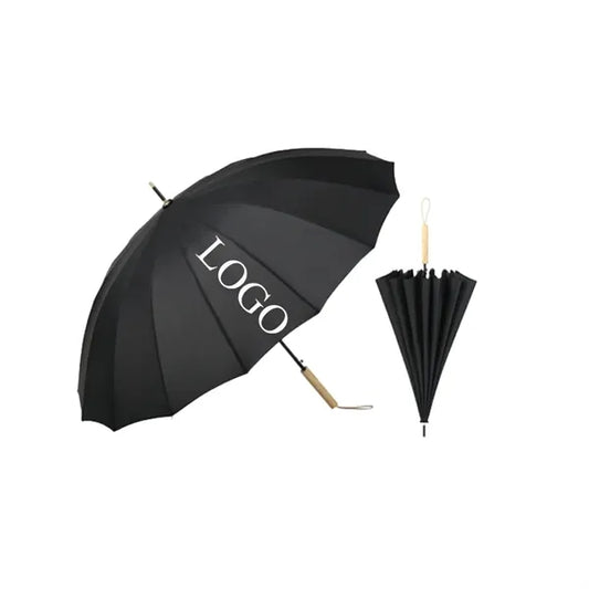 Auto Open Pongee 16 Ribs Oversized Dual Purpose Umbrella