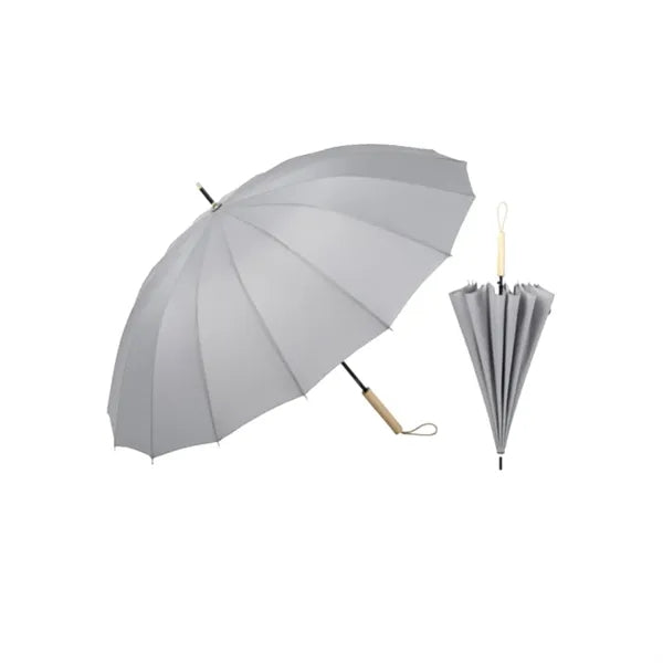 Auto Open Pongee 16 Ribs Oversized Dual Purpose Umbrella